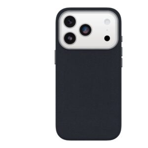 OtterBox Symmetry Series - Tampa posterior para telemóvel - compatibilidade MagSafe - cabedal verde, íman, poliuretano - sentimento azul - para Apple iPhone 17 Pro