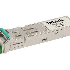 D-Link DEM 330T - Módulo de transceptor SFP (mini-GBIC) - 1GbE - 1000Base-LX - monomodo LC - até 10 km - 1.550 (TX) / 1.310 (RX) nm - para DES 1210, 30XX, DGS 3100, 3200, DWS 3024, DXS 1210, xStack DES-3528, 3552