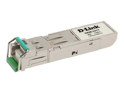 D-Link DEM 330T - Módulo de transceptor SFP (mini-GBIC) - 1GbE - 1000Base-LX - monomodo LC - até 10 km - 1.550 (TX) / 1.310 (RX) nm - para DES 1210, 30XX, DGS 3100, 3200, DWS 3024, DXS 1210, xStack DES-3528, 3552