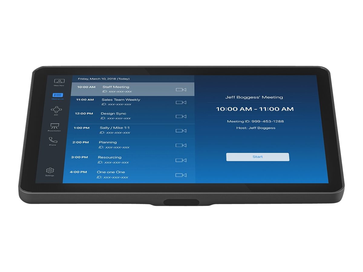 Logitech - Conjunto para vídeo conferência (Logitech Tap IP, Logitech Rally Bar) - Certificado para Salas Zoom, Certificado para Microsoft Teams Rooms, RingCentral Certified, Certificado para Tencent Meeting - grafite - power adapter included - Image 2