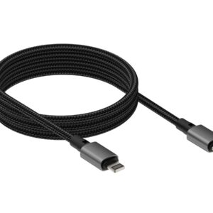 VISION - Cabo Lightning - USB-C macho para Lightning macho - 1 m - preto - magnético, apoio ao Fornecimento de Energia
