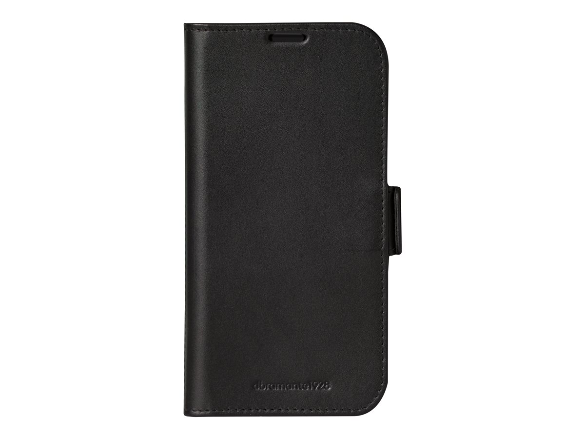 dbramante1928 Copenhagen - Capa flip cover para telemóvel - couro com granulação plena - preto - para Apple iPhone 16