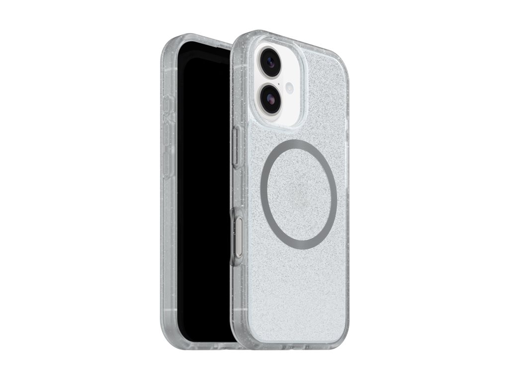 OtterBox React Series - Tampa posterior para telemóvel - plástico - poeira estelar (purpurina transparente) - para Apple iPhone 17