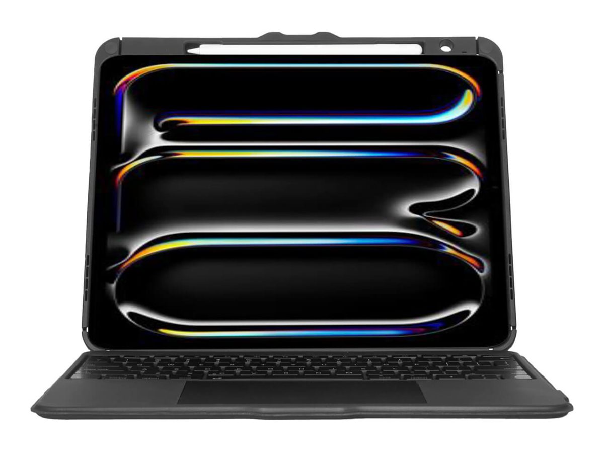 Targus Versavu - Teclado e pasta de folio (case para teclado) - com trackpad - retroiluminação - sem fios - Bluetooth 5.0 - QWERTY - Espanhol - preto