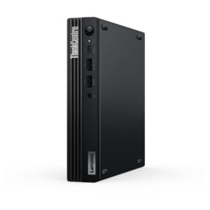Lenovo ThinkCentre M70q Gen 5 12TD - Pequeno Core i7 i7-14700T / até 5.2 GHz - vPro Enterprise - RAM 16 GB - SSD 512 GB - TCG Opal Encryption, NVMe - UHD Graphics 770 - Gigabit Ethernet, IEEE 802.11ax (Wi-Fi 6E), Bluetooth 5.3 - Win 11 Pro - monitor: