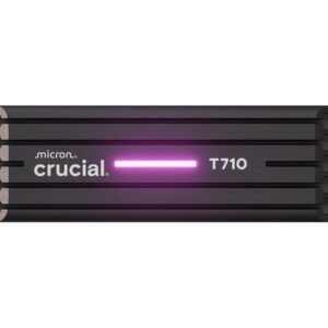 Crucial T710 - SSD - encriptado - 4 TB - interna - M.2 2280 - PCI Express 5.0 (NVMe) - TCG Opal Encryption 2.01 - dissipador de calor integrado