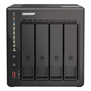 QNAP TS-453E - Servidor NAS - 4 baias - SATA 6Gb/s - RAID (expansão de disco rígido) 0, 1, 5, 6, 10, 50, JBOD, 60 - RAM 8 GB - 2.5 Gigabit Ethernet - iSCSI assistência