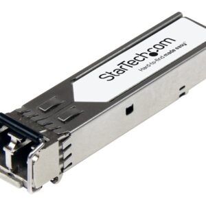 StarTech.com Arista Networks SFP-10G-SR Compatible SFP+ Module, 10GBASE-SRL, 10GbE Multimode Fiber MMF Optic Transceiver, 10GE Gigabit Ethernet SFP+, LC 300m, 850nm, DDM, Mini GBIC Module - Lifetime Warranty (AR-SFP-10G-SR-ST) - Módulo de transceptor