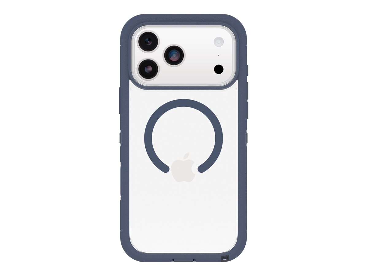OtterBox Defender Series Pro XT - Tampa posterior para telemóvel - resistente - compatibilidade MagSafe - policarbonato, elastómero termoplástico (TPE) - calças de ganga azul bebé - para Apple iPhone 17 Pro Max