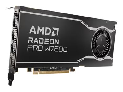 AMD Radeon Pro W7600 - Cartão gráfico - Radeon Pro W7600 - 8 GB GDDR6 - PCIe 4.0 x8 - 4 x DisplayPort
