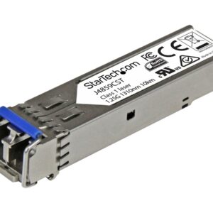 StarTech.com HPE J4859C Compatible SFP Module, 1000BASE-LX, 1GbE Single Mode (SMF)/Multi Mode MMF Fiber Optic Transceiver, LC Connector, 10km, 1310nm, DDM, HPE 1400, 1700, 1820, Mini GBIC - Lifetime Warranty (J4859CST) - Módulo de transceptor SFP (mi