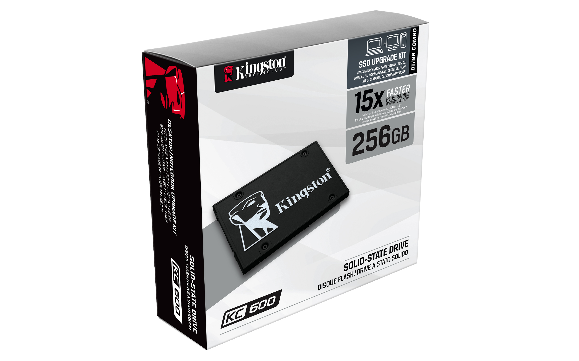 Kingston KC600 - SSD - encriptado - 256 GB - interna - 2.5" - SATA 6Gb/s - 256-bits AES - TCG Opal Encryption, Self-Encrypting Drive (SED) - Image 5