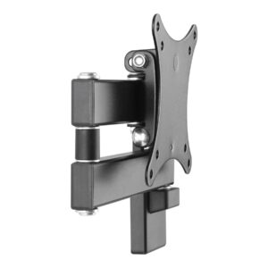 Monitor wall arm mount - fits display 13 to 27" with VESA sizes 75 x 75, 100 x 100 - sturdy cold rolled steel - after installation levelling - reach from wall 44 to 282 mm - thumbscrews for fixing display - swl 15 kg - black