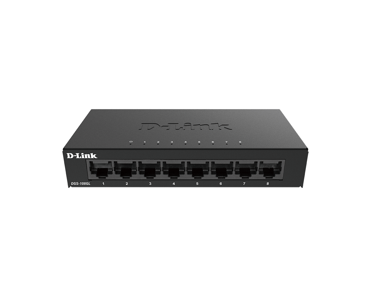 D-Link DGS 108GL - Interruptor - sem gestão - 8 x 10/100/1000 - desktop