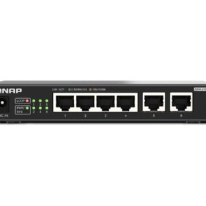 QNAP QSW-2104-2T-R2 - Interruptor - sem gestão - 4 x 100/1000/2.5G + 2 x 100/1000/2.5G/5G/10GBase-T - desktop
