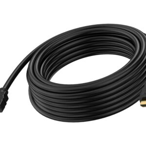 3 m HDMI cable - 8k at 60 hz - HDMI version 2.1 - 48 gbps - double shielded - gold plated connectors - HDMI (m) to HDMI (m) - outer diameter 7.3 mm - 28 awg - black