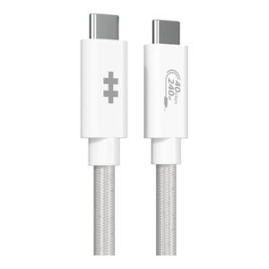 Hyper HyperDrive Next - Cabo USB - USB-C (M) para USB-C (M) - USB4 - 1.2 m - branco