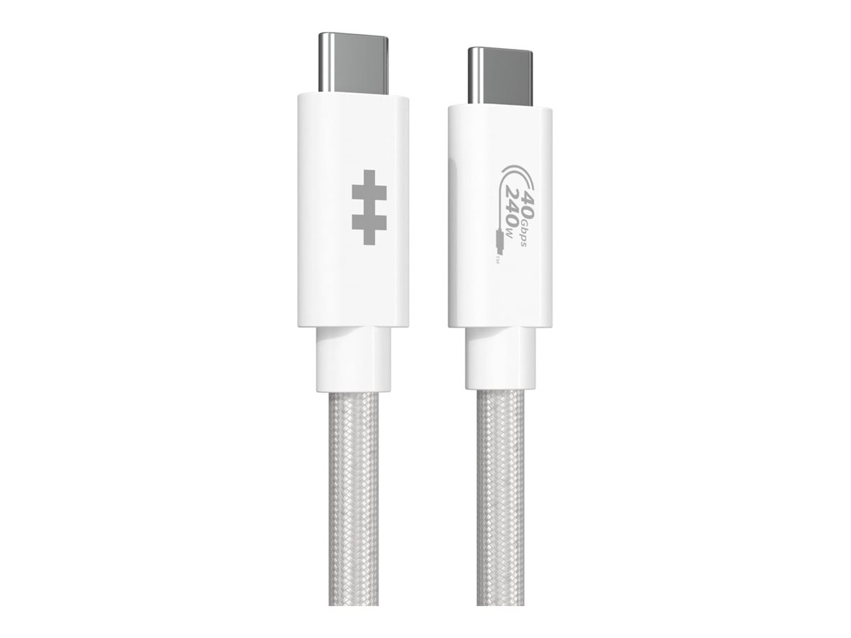 Hyper HyperDrive Next - Cabo USB - USB-C (M) para USB-C (M) - USB4 - 1.2 m - branco