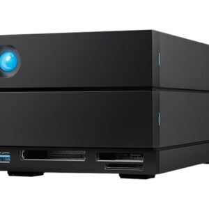 LaCie 2big Dock STLG16000400 - Matriz de disco rígido - 16 TB - 2 baias (SATA-600) - HDD 8 TB x 2 - Thunderbolt 4, USB 3.2 Gen 2 (externo) - com Plano de Serviço de Recuperação de Dados de Resgate de 5 anos