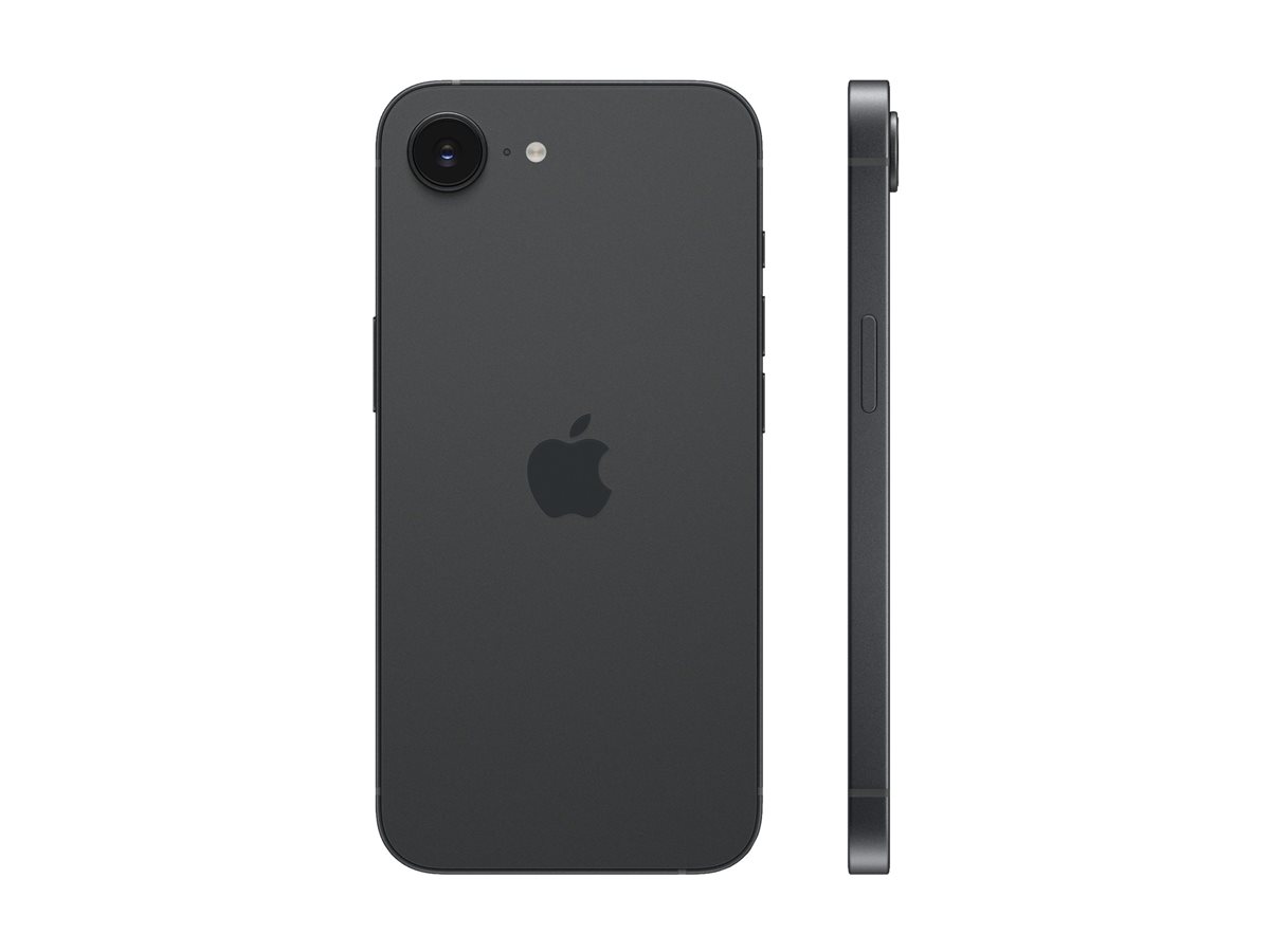 Apple iPhone 17e - 5G smartphone - SIM duplo / Memória Interna 256 GB - visor OLED - 6.1" - 2532 x 1170 pixeis - rear camera 48 MP - front camera 12 MP - preto