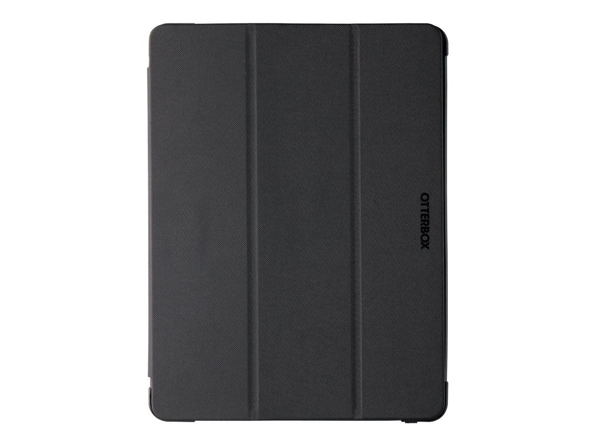 OtterBox React Series - Tampa de ecrã para tablet - com porta-lápis - preto - para Apple 10.2-inch iPad (8ª geração, 9ª geração)