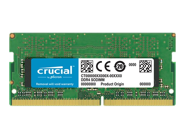 Crucial - DDR4 - módulo - 32 GB - SO DIMM 260-pinos - 3200 MT/s / PC4-25600 - CL22 - 1.2 V - unbuffered - sem ECC