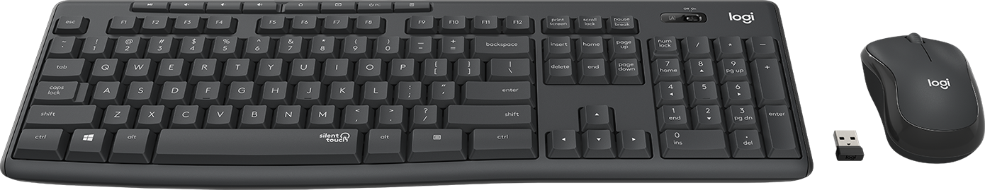 Logitech MK295 Silent - Conjunto de teclado e rato - sem fios - 2.4 GHz - QWERTZ - Image 3