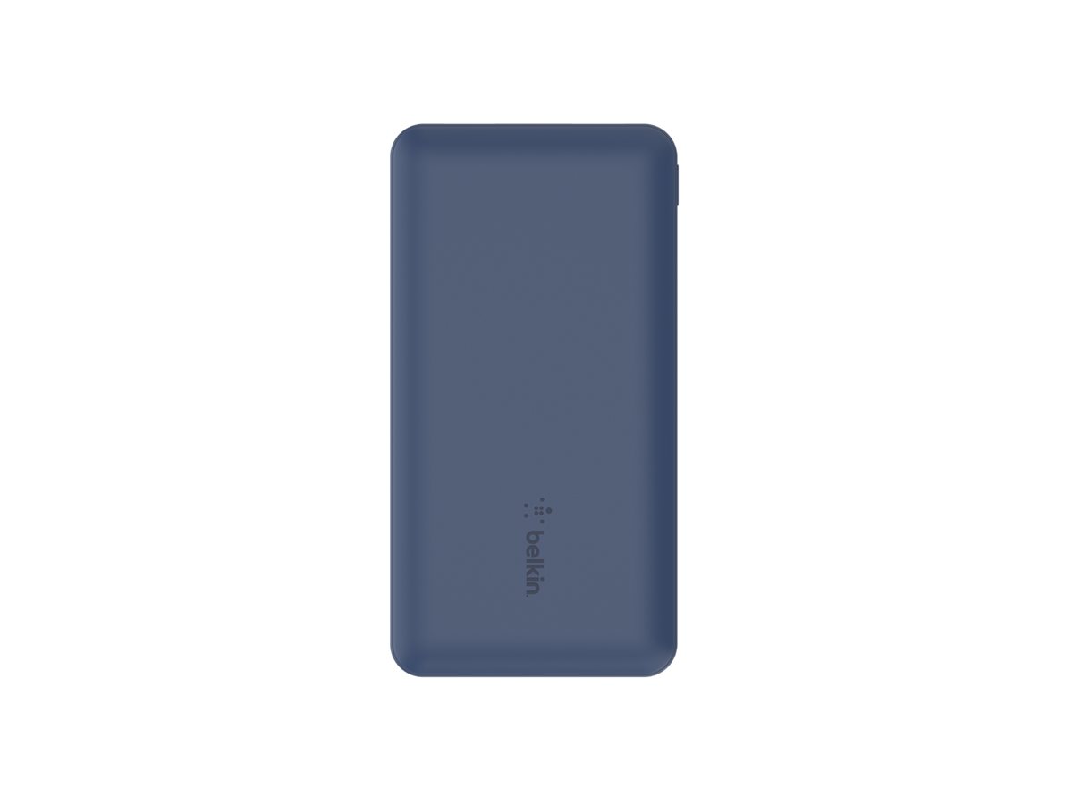 Belkin BoostCharge - Carregador portátil - 10000 mAh - 18 Watt - 3 conectores de saída (USB-C, 2 x USB) - azul