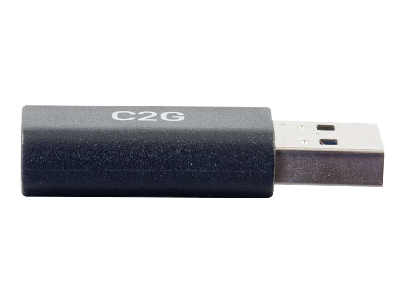 C2G USB C to USB Adapter - SuperSpeed USB Adapter - 5Gbps - F/M - Adaptador USB - USB-C (F) reversível para USB Tipo A (M) - USB 3.0 - moldado - preto - Image 2