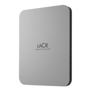 LaCie Mobile Drive STLP2000400 - Disco rígido - 2 TB - externa (portátil) - USB 3.2 Gen 1 (USB C conector) - cinzento escovado - com 3 anos de Recuperação de dados Seagate Rescue