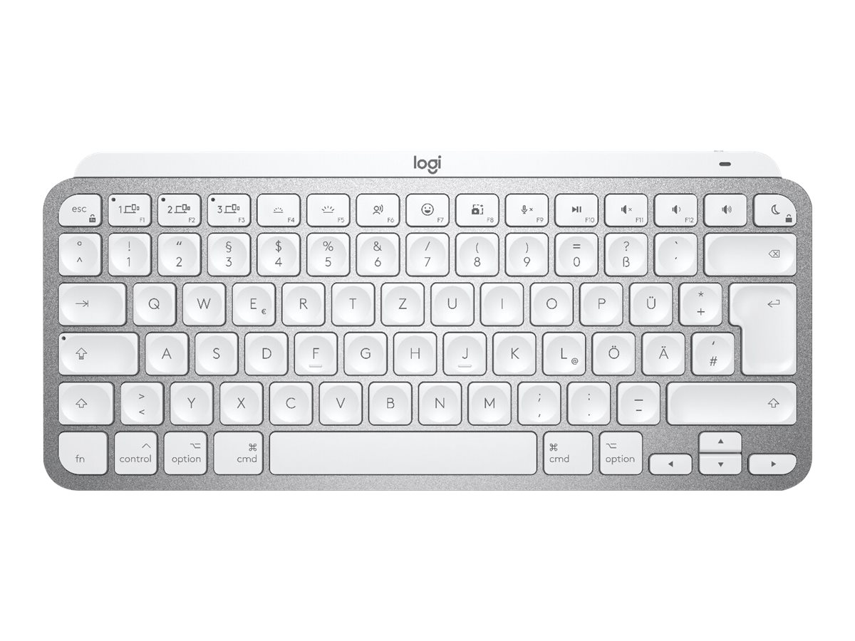 Logitech MX Keys Mini for Mac - Teclado - retroiluminação - Bluetooth - QWERTY - Reino Unido - cinza pálido