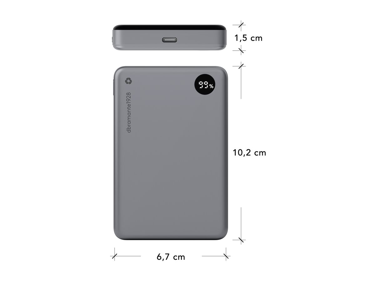 dbramante1928 re-charge - Carregador portátil - 10000 mAh - 38.5 Wh - 20 Watt - Image 3