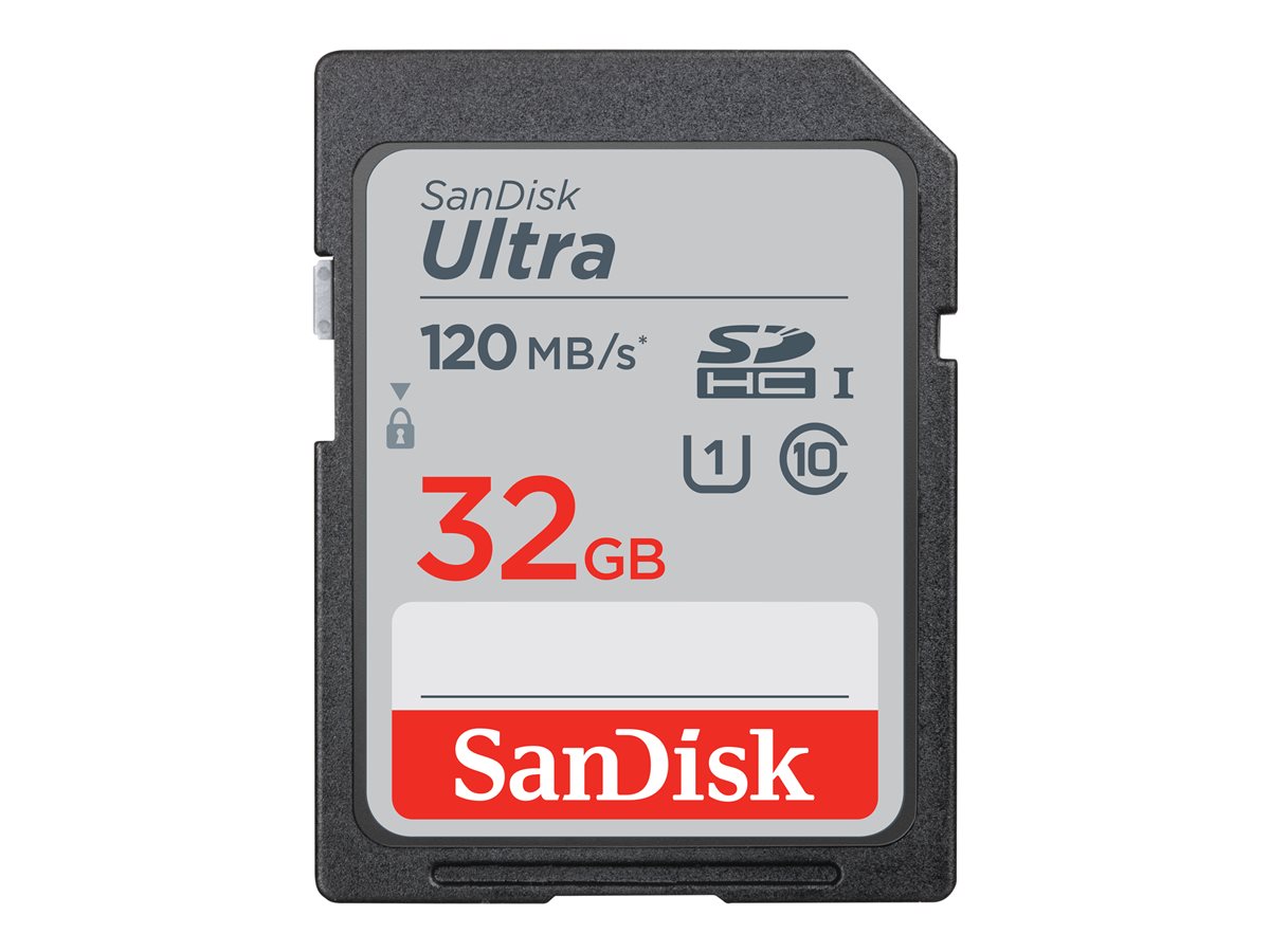 SanDisk Ultra - Cartão de memória flash - 32 GB - UHS-I U1 / Class10 - SDHC UHS-I