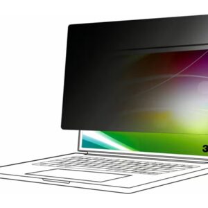 3M - Filtro de privacidade de notebook - tela brilhante, 16:10 - adesivo - 13.3" - preto