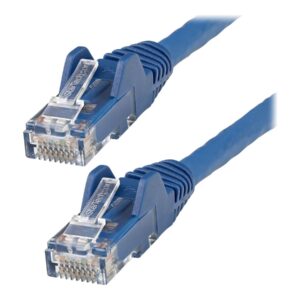 StarTech.com 7m LSZH CAT6 Ethernet Cable, 10 Gigabit Snagless RJ45 100W PoE Network Patch Cord with Strain Relief, CAT 6 10GbE UTP, Blue, Individually Tested/ETL, Low Smoke Zero Halogen - Category 6 - 24AWG - Cabo patch - RJ-45 (M) para RJ-45 (M) - 7