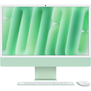 Apple iMac with 4.5K Retina display - All-in-one M4 - RAM 16 GB - SSD 256 GB - Apple M4 8-core - IEEE 802.11ax (Wi-Fi 6E), Bluetooth 5.3 - macOS Sequoia 15.0 - monitor: LED 24" 4480 x 2520 (4.5K) - teclado: Português - verde