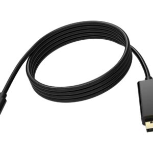 2 m USB C to DisplayPort cable -8k at 60 hz - USB C 3.2 (m) to DP 1.4 (m) - outer diameter 4.5 mm - 32 awg - black