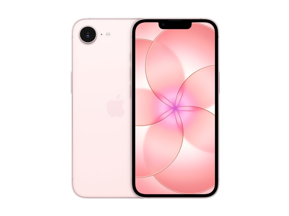 Apple iPhone 17e - 5G smartphone - SIM duplo / Memória Interna 256 GB - visor OLED - 6.1" - 2532 x 1170 pixeis - rear camera 48 MP - front camera 12 MP - rosa suave