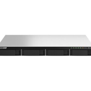 QNAP TS-464 - Servidor NAS - 4 baias - montável em bastidor - SATA 6Gb/s - RAID (expansão de disco rígido) 0, 1, 5, 6, JBOD, 10 - RAM 8 GB - 2.5 Gigabit Ethernet - iSCSI assistência - 1U