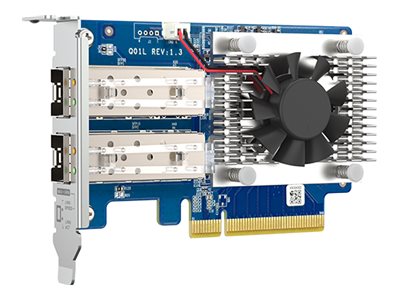 QNAP QXG-10G2SF-NXE - Módulo de expansão - PCIe 3.0 x8 baixo perfil - Gigabit Ethernet / 10 Gigabit SFP+ x 2