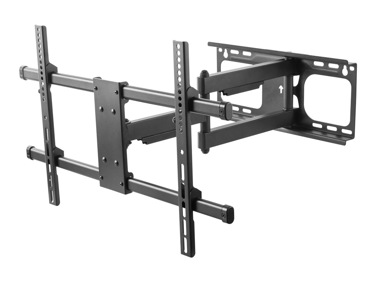Display wall arm mount - fits display 42 to 70" with VESA sizes up to 600 x 400 - 5 degree tilt up 15 degree tilt down - 6 degree rotation adjustment - reach from wall 69 to 615 mm- cable management - thumbscrews - swl 30 kg - black