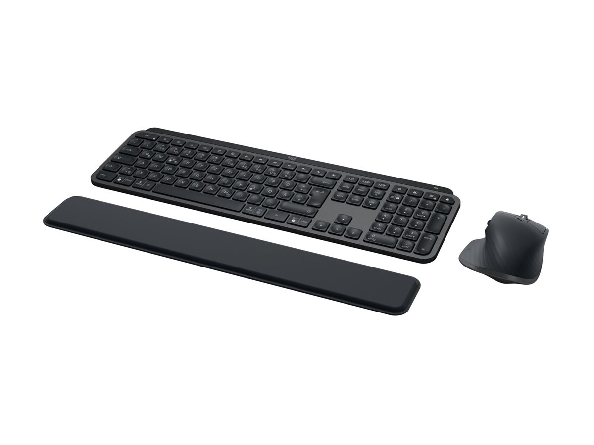 Logitech MX Keys Combo for Business - conjunto de teclado e rato - QWERTY - Espanhol - Europa - grafite Dispositivo de entrada