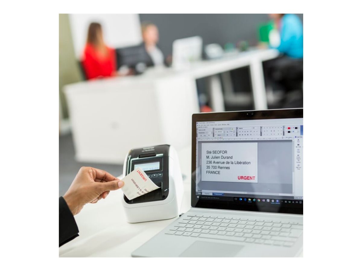 Brother QL-820NWBc - impressora de etiquetas - duas cores (monocromático) - térmico direto