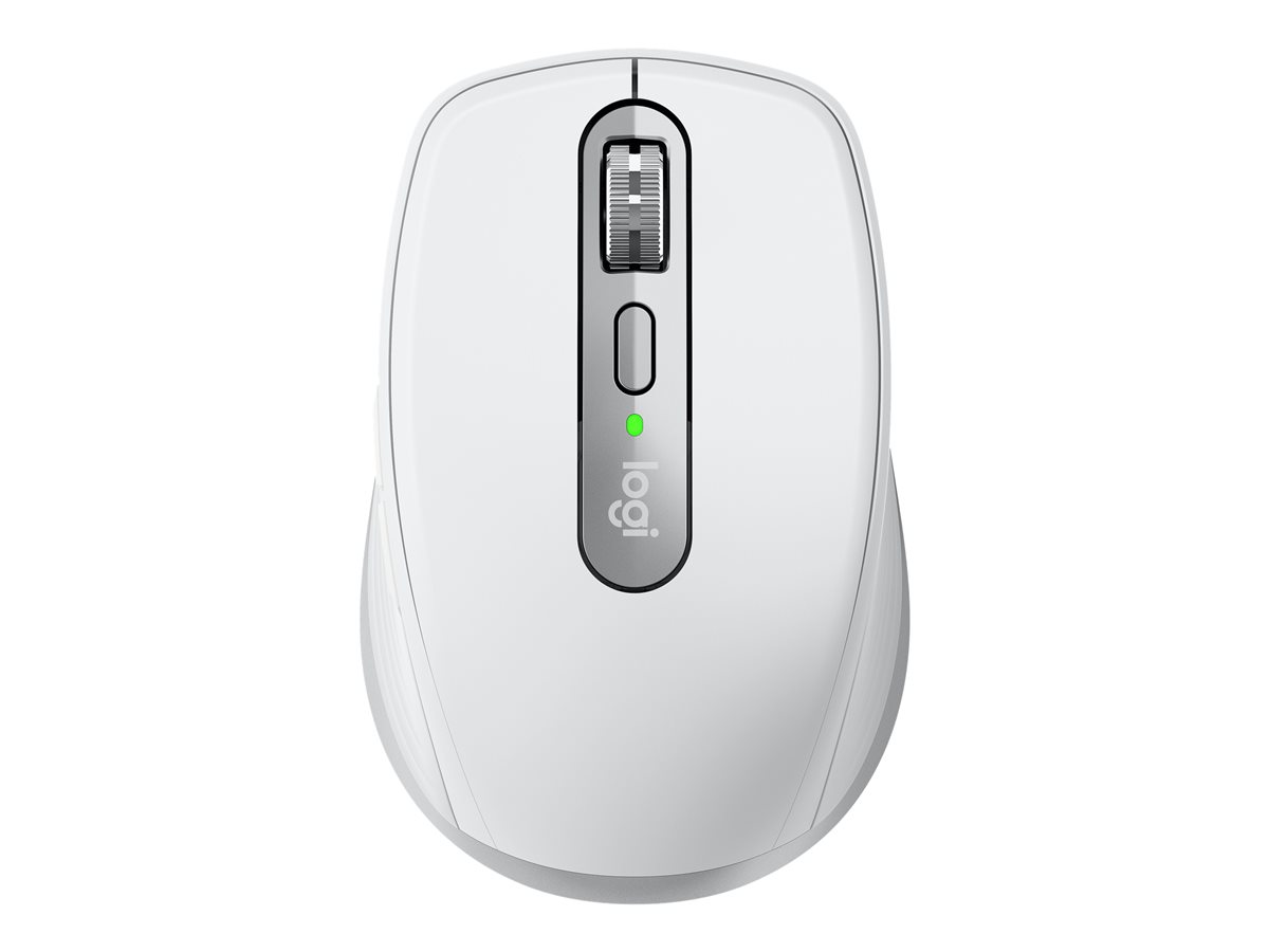 Logitech MX Anywhere 3S for Business - Rato - para direita - óptico - 6 botões - sem fios - Bluetooth - recetor USB Logitech Logi Bolt - cinza pálido