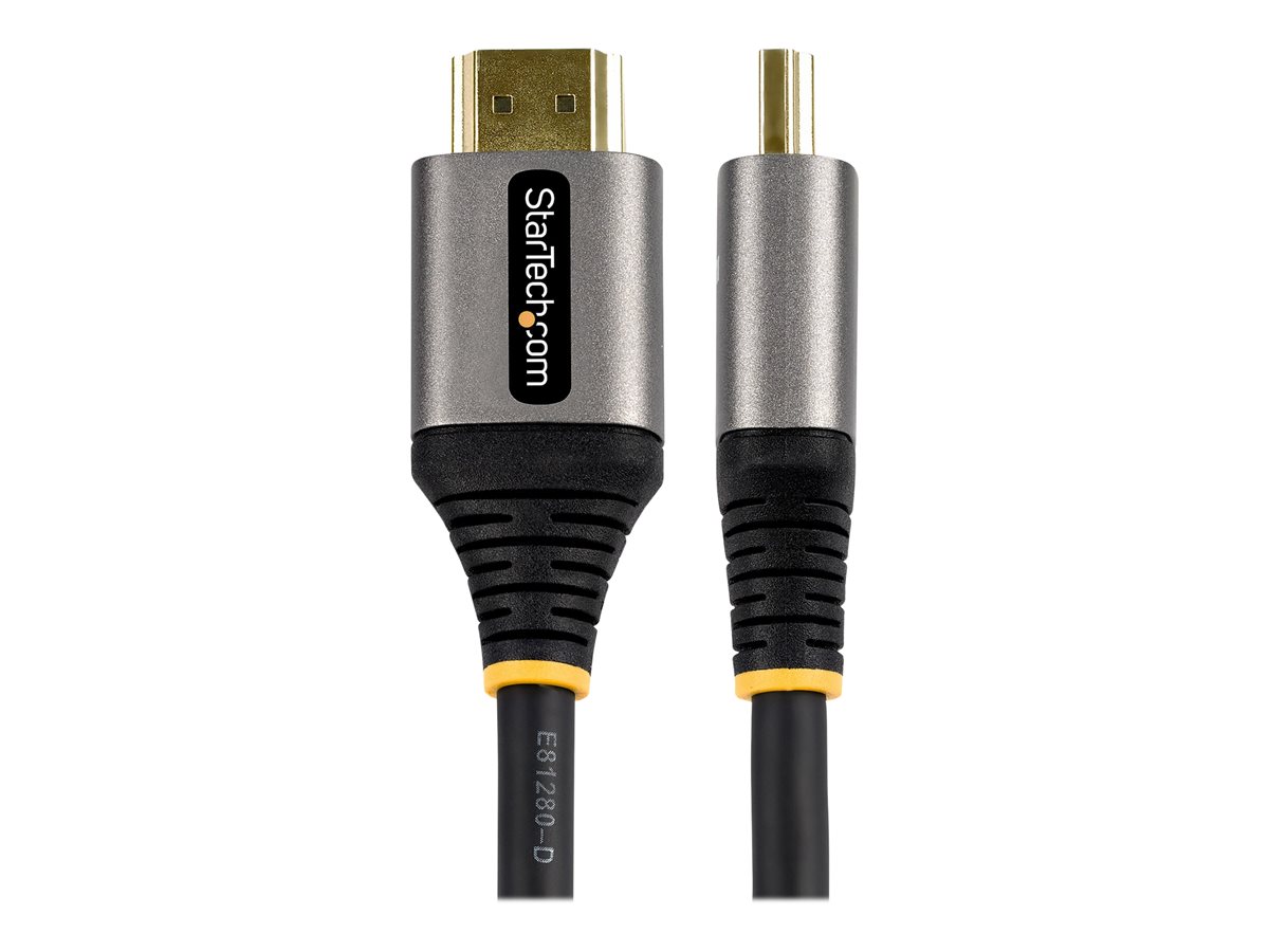 StarTech.com 16ft (5m) HDMI 2.1 Cable, Certified Ultra High Speed HDMI Cable 48Gbps, 8K 60Hz/4K 120Hz HDR10+ eARC, Ultra HD 8K HDMI Cable/Cord w/TPE Jacket, For UHD Monitor/TV/Display - Dolby Vision/Atmos, DTS-HD (HDMM21V5M) - Ultra High Speed - cabo