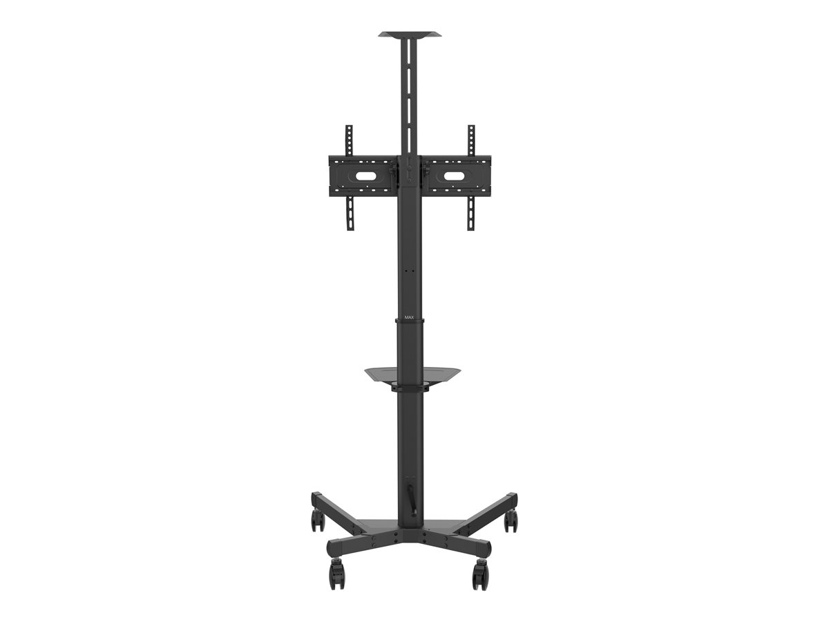 Display floor stand trolley - one person height adjustment - steel construction - Image 3