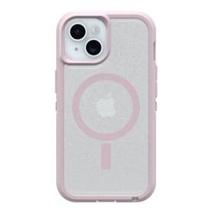 OtterBox Defender Series XT Clear - Tampa posterior para telemóvel - com ímãs - compatibilidade MagSafe - elastómero termoplástico (TPE) - geada de montanha (transparente / rosa) - para Apple iPhone 13, 14, 15, 16e
