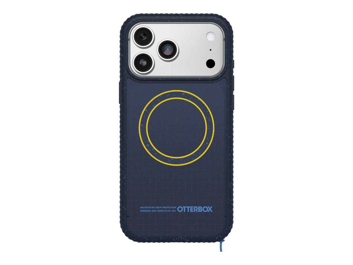 OtterBox Sole Series - Tampa posterior para telemóvel - compatibilidade MagSafe - tecido resistente - real quiet (azul) - para Apple iPhone 17 Pro Max