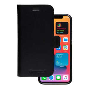 dbramante1928 Lynge - Capa flip cover para telemóvel - couro com granulação plena - preto - para Apple iPhone 12, 12 Pro