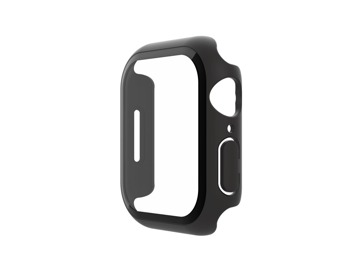 Belkin SCREENFORCE TemperedCurve - Amortecedor para relógio inteligente - protetor de ecrã - policarbonato, vidro temperado (9H) - preto